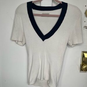 Large urban outfitters ribbed v-neck sweater